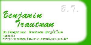 benjamin trautman business card